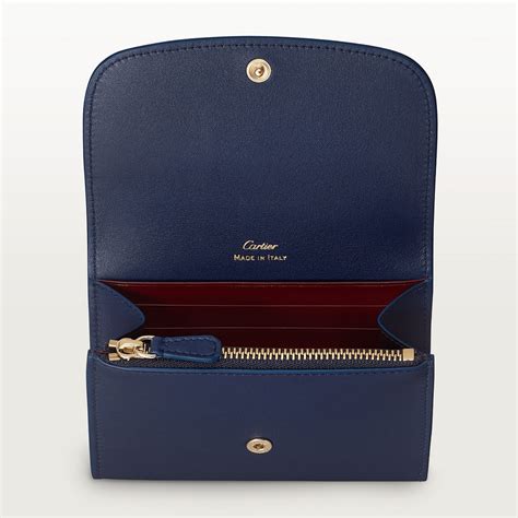 cartier wallet blue|cartier wallets and pouches.